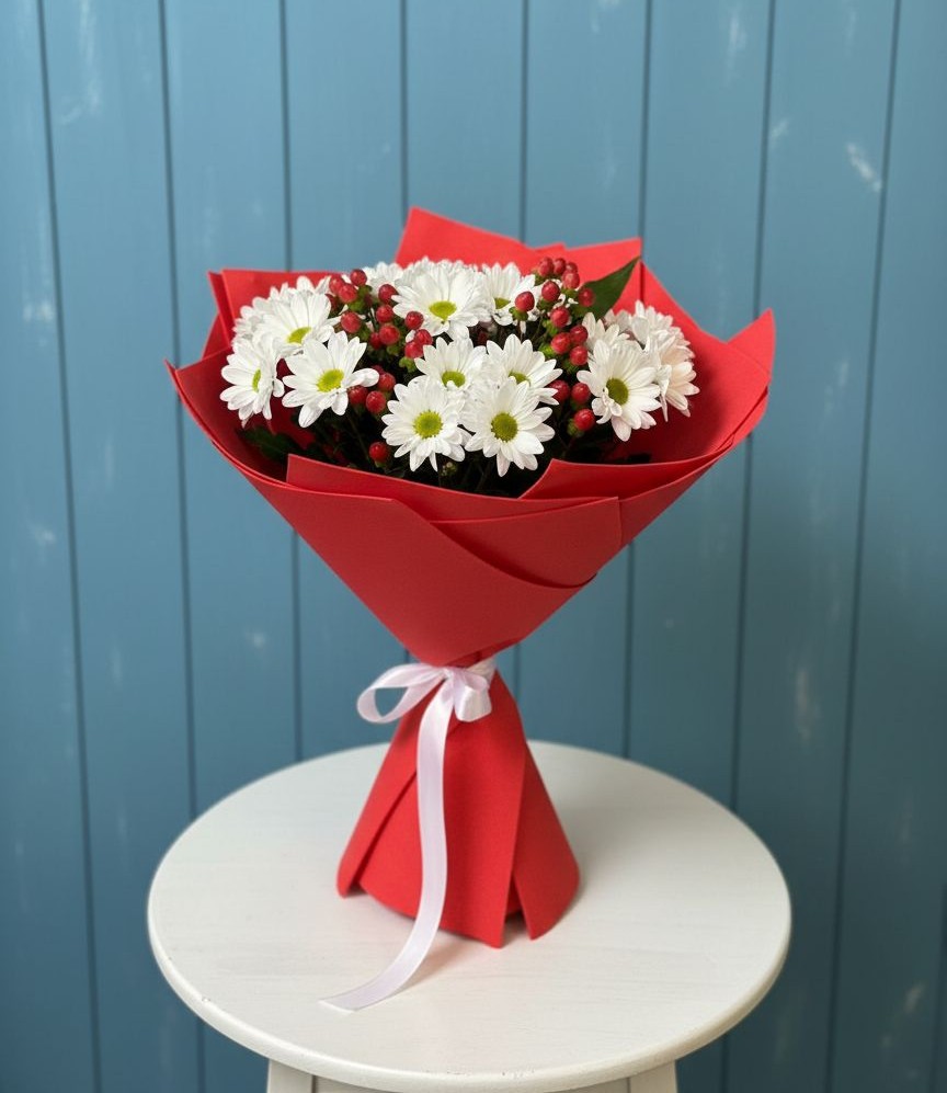 Букет цветов из: Хризантемы в Губской