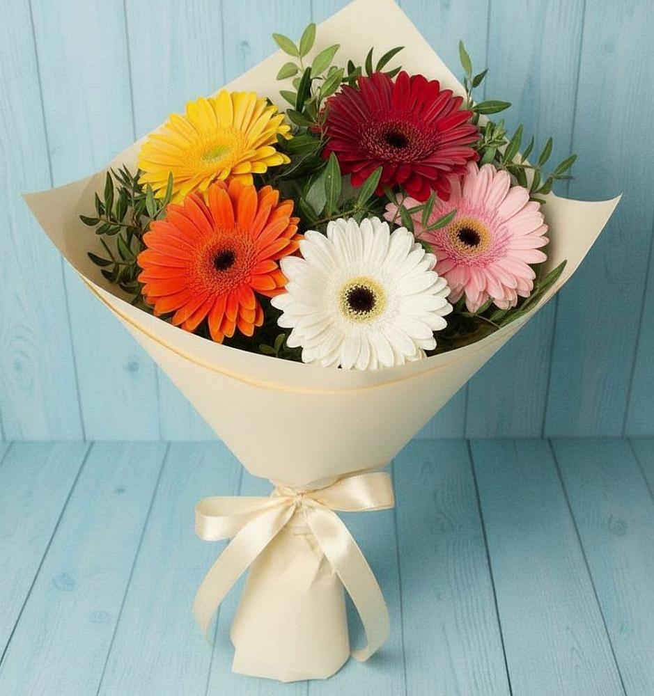 Букет цветов из: Герберы в Губской