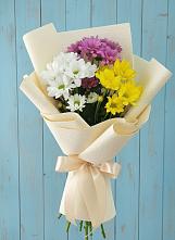 Букет цветов из:  Хризантемы #REPLACE_PRED# Губской