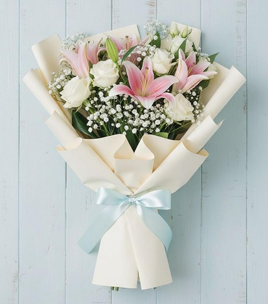 Букет цветов из: Лилии в Губской