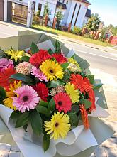 Букет цветов из:  Герберы #REPLACE_PRED# Губской