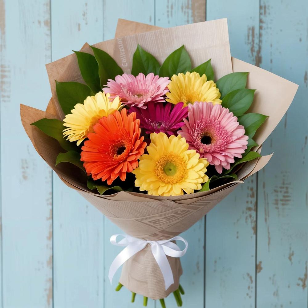 Букет цветов из: Герберы в Губской