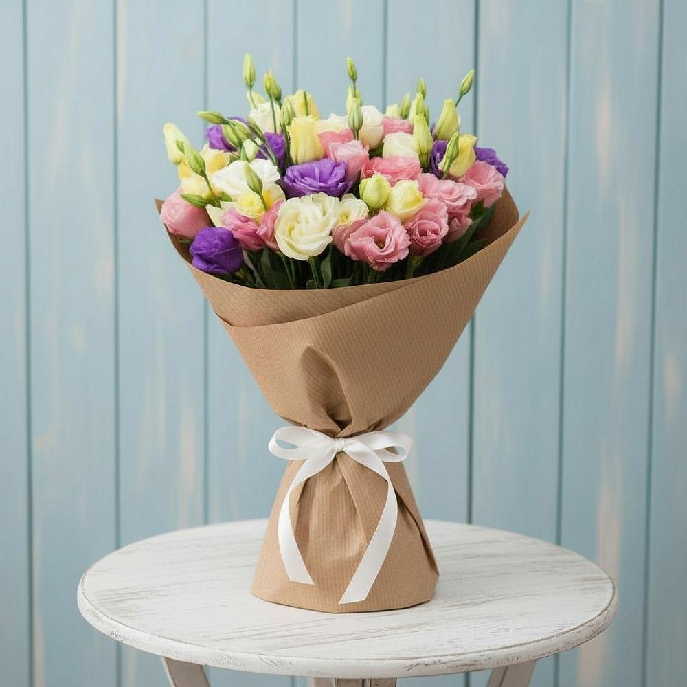 Букет цветов из: Лизиантусы в Губской