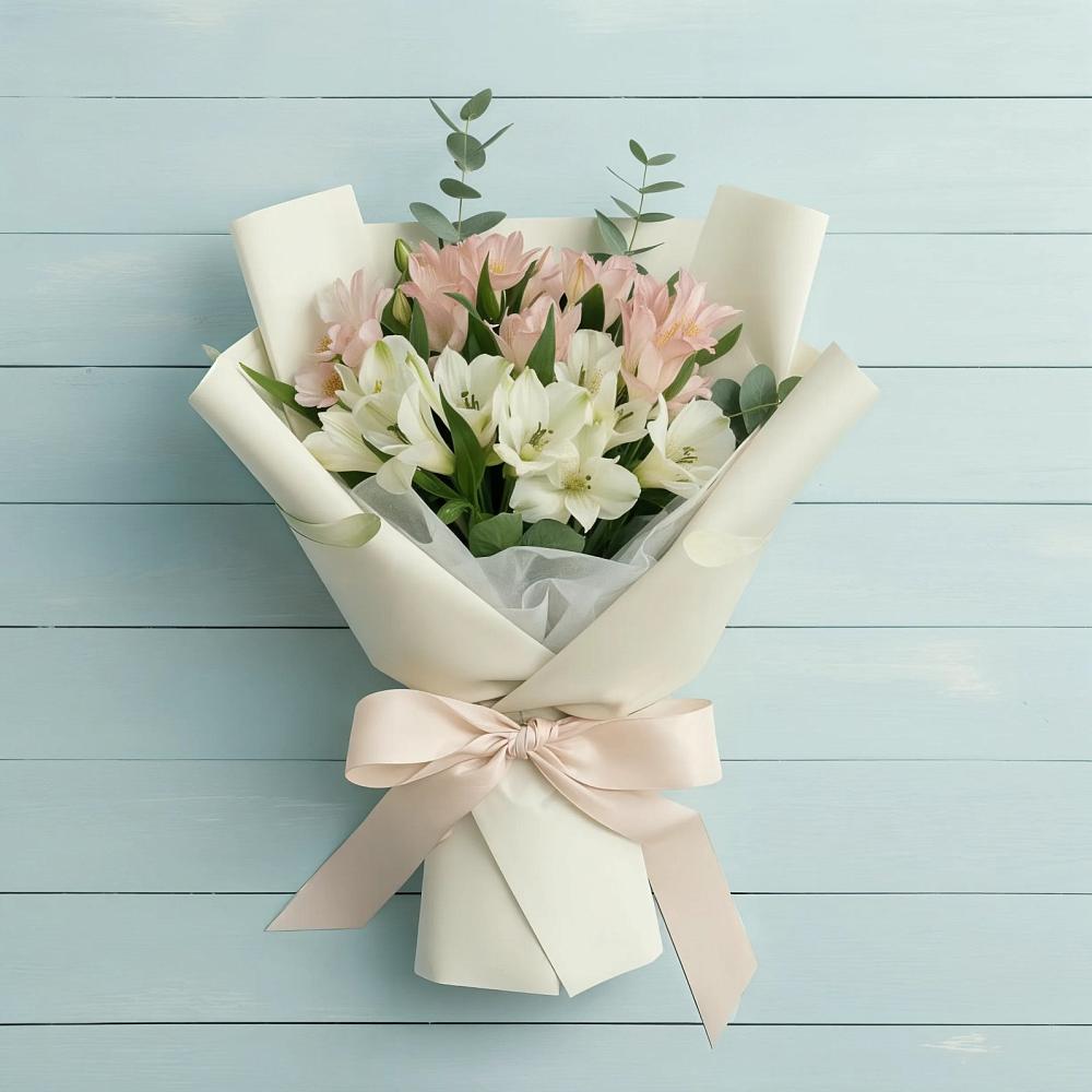 Букет цветов из: Альстромерии в Губской