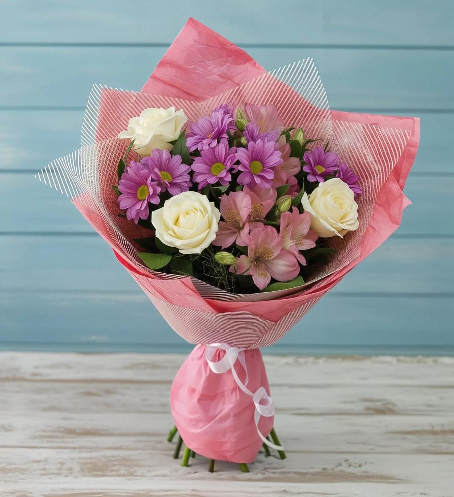 Букет цветов из: Герберы в Губской