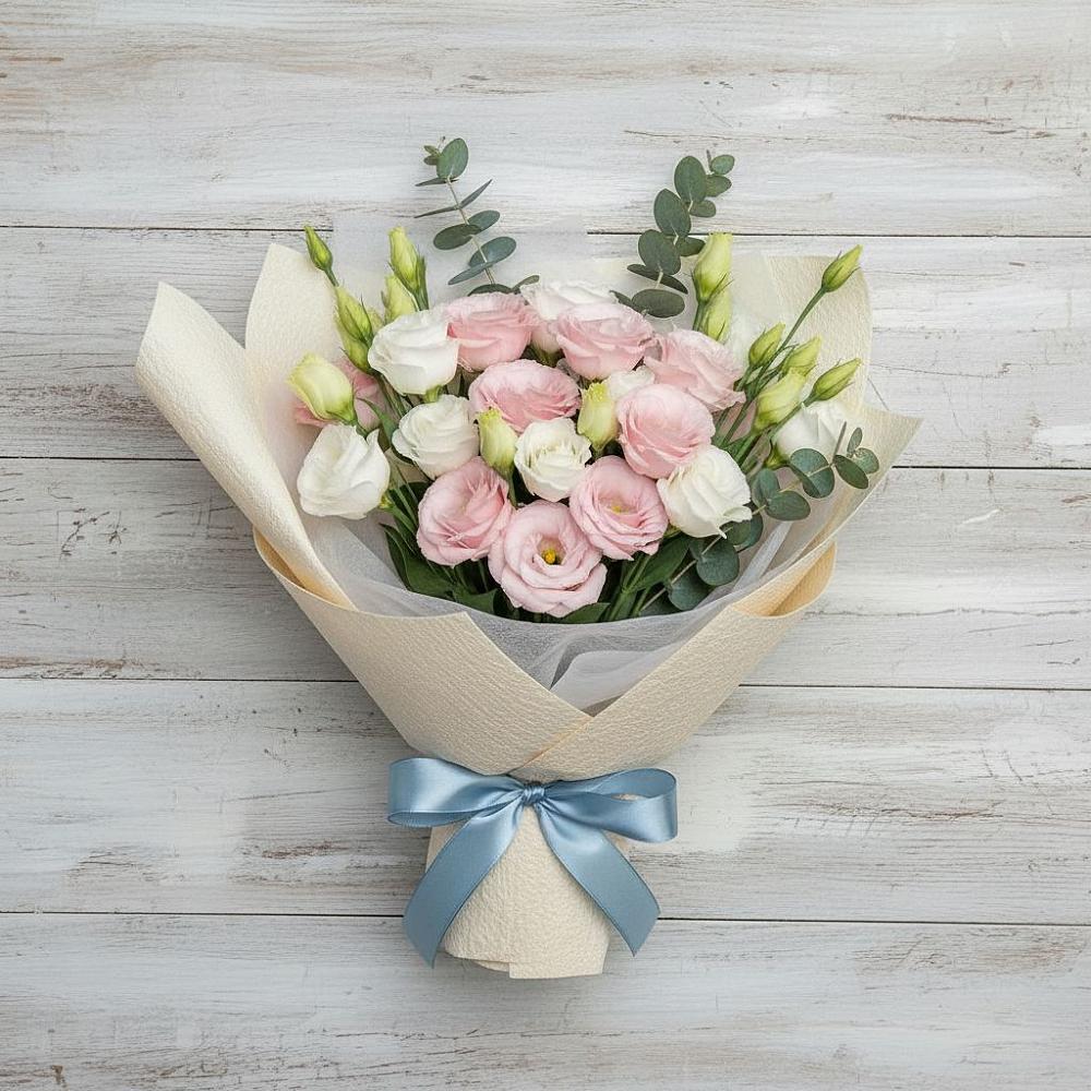 Букет цветов из: Лизиантусы в Губской